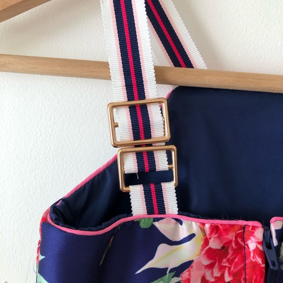 TAHARI Girls floral dress 2T Spring Formal Wedding Easter Church dress NEW - Picture 9 of 16